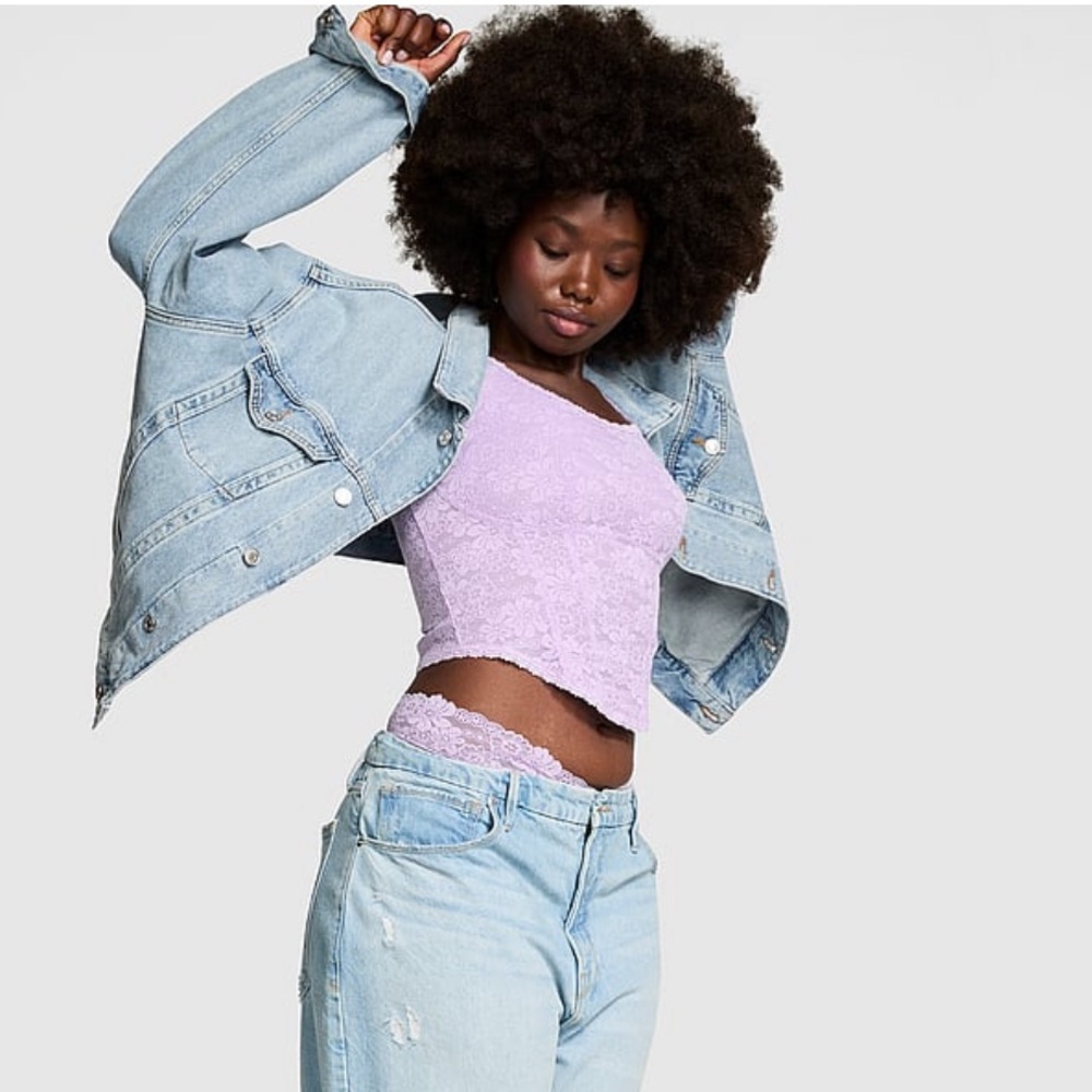 PINK Cinched Corset Top